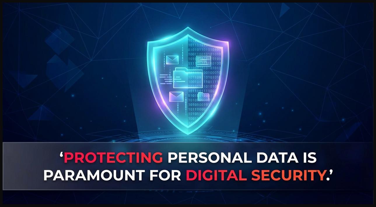 A digital lock icon overlaying a network of interconnected data points, symbolizing robust data privacy and security.
